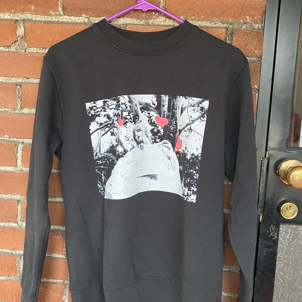Taylor Swift Lover Crewneck Sweater Black Home is Where the Heart is